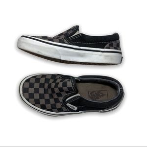 Kids vans checkeredboard slip-on